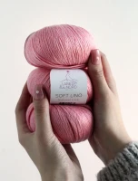 Włóczka Soft Lino 8 - mieszanka lnu z bawełną pima