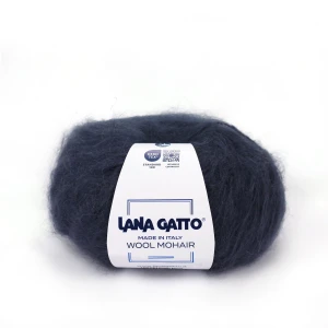 Włóczka Wool Mohair 30480 Blu Di Prussia 50g/90m ( Lana Gatto )