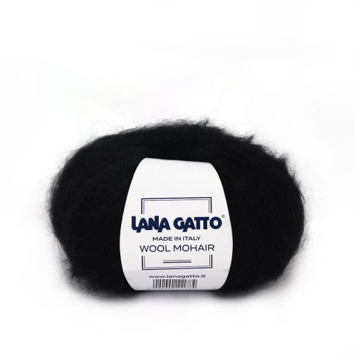 Włóczka Wool Mohair 6037 Nero