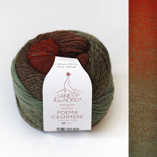 włóczka poema cashmere z efektem gradientu
