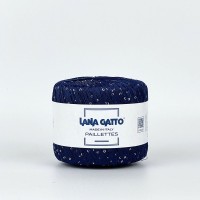 Włóczka Paillettes 8605 Blu z cekinami