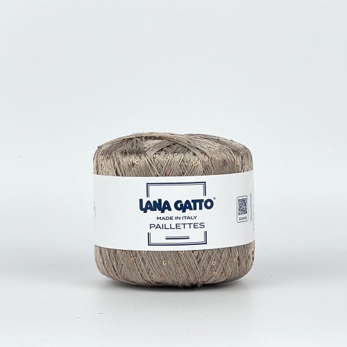Włóczka Paillettes 8600 Beige z cekinami