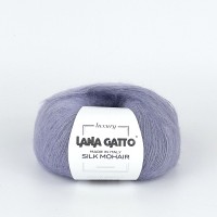 Włóczka Silk Mohair 9380 Piombo - mieszanka kidmoheru z jedwabiem