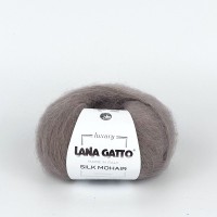 Włóczka Silk Mohair 14044 Noce Medio - mieszanka kidmoheru z jedwabiem
