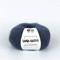Włóczka moherowa z jedwabiem - Silk Mohair 30480 Blu di Prussia