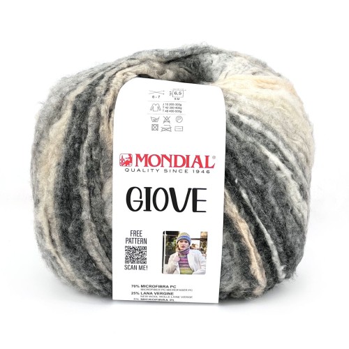 Włóczka Giove 608 - multikolorowy duży motek 300g