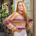 sweter z włóczki aurora