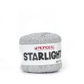 Włóczka Starlight 832 White z połyskiem metalicznym