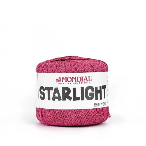 Włóczka Starlight 837 Fuchsia z połyskiem metalicznym