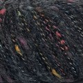 czarna włóczka z efektem tweed