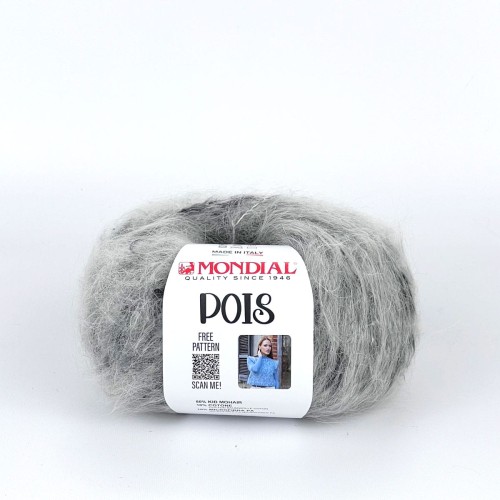 Włóczka Pois 798 Cream/Anthracite