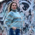 sweter z włóczek dolce mohair