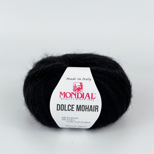 Włóczka Dolce Mohair 200 Black