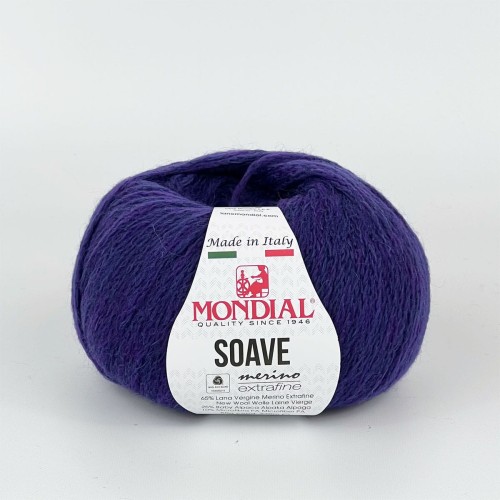 Włóczka Soave 884 Navy/Viola