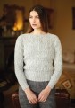 sweter Barley z włóczki felted tweed 197 Alabaster