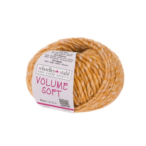melanżowa włóczka volume soft żółta