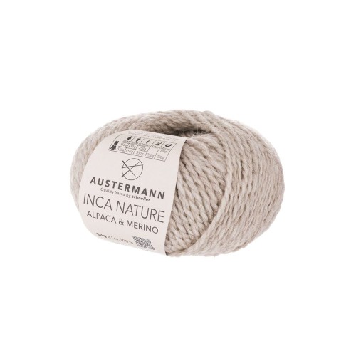 Włóczka Inca Nature Alpaca&Merino 002 Beige meliert