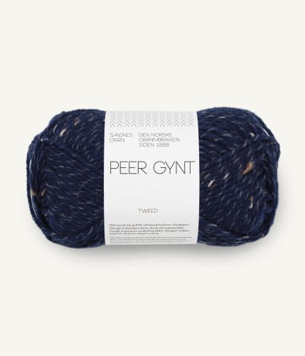 Sandnes Garn Peer Gynt 5585 Marinebla/Natur Tweed