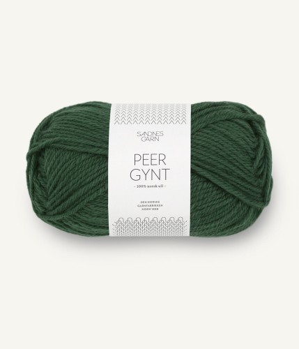 wełna norweska peer gynt leśna zieleń