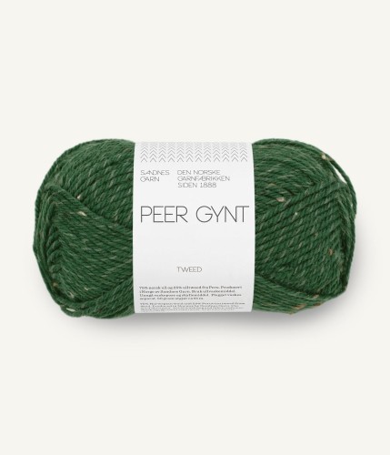 Sandnes Garn Peer Gynt 8085 Skoggronn/Natur Tweed