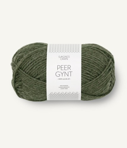 Sandnes Garn Peer Gynt 9572 Mork Gronnmelert