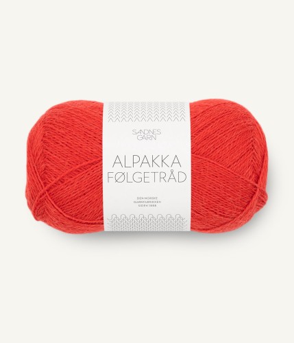 Sandnes Garn Alpakka Folgetrad 4018 Scarlet Red