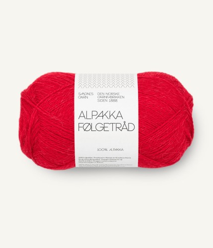 Sandnes Garn Alpakka Folgetrad 4219 Rod puszysta alpaka