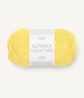Włóczka Sandnes Garn Alpakka Folgetrad 9004 Lemon puszysta alpaka