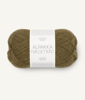 Włóczka Sandnes Garn Alpakka Folgetrad 9873 Dark Olive puszysta alpaka