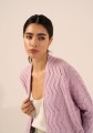 sweter kardigan DIAGONAL PINK