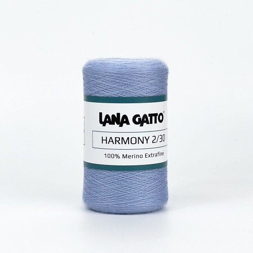 błękitna włóczka merino typu lace
