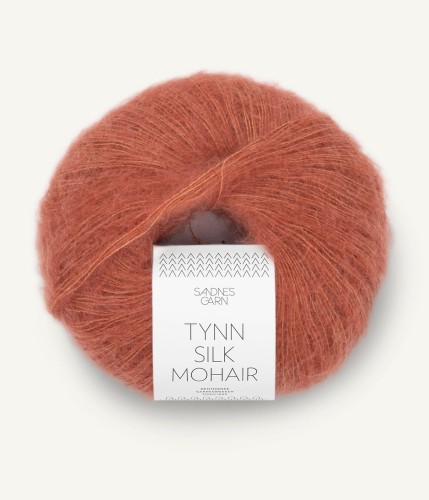 Włóczka Tynn Silk Mohair 3535 Lys Kobberbrun