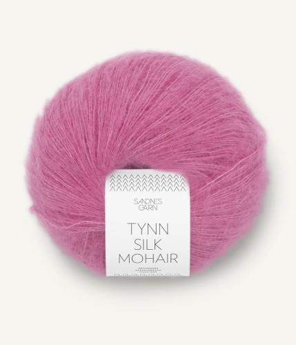 Włóczka Tynn Silk Mohair 4626 Shocking Pink