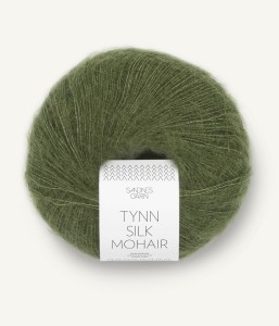 Włóczka Tynn Silk Mohair 9062 Olivengronn Sandnes Garn