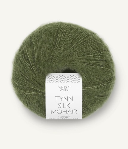 Włóczka Tynn Silk Mohair 9062 Olivengronn