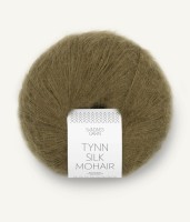 Włóczka Tynn Silk Mohair 9873 Dark Olive Sandnes Garn