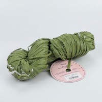 Rafia Ispie 121A Olive ( precel ) – 100 % wiskoza 250 m