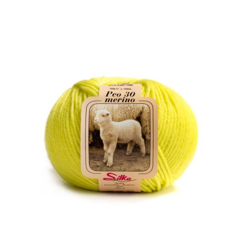 dziewicza wełna merino w kolorze akacji