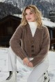 kardigan z włóczki wool mohair