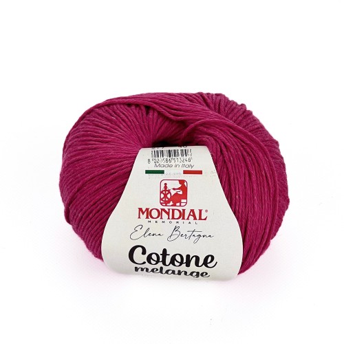 Włóczka Cotone Melange 277 fuksja