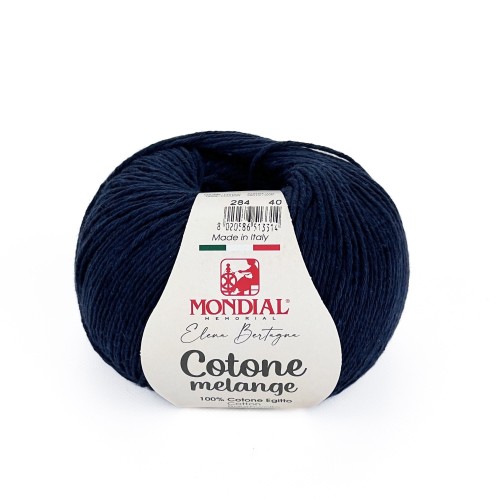 Włóczka Cotone Melange 284 granatowy