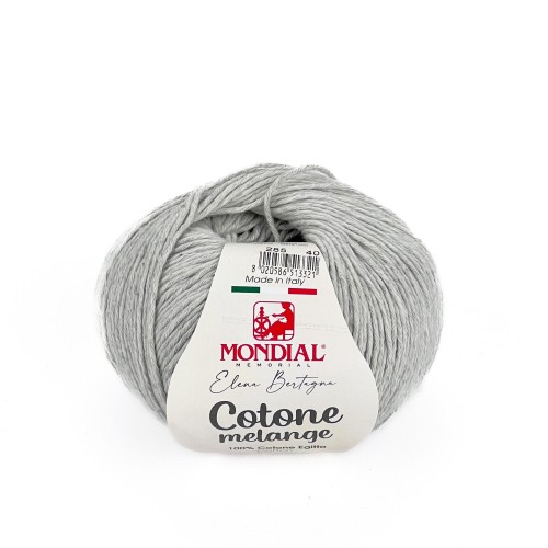 Włóczka Cotone Melange 285 szary perłowy