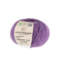Włóczka Merino Color 160 col. 1219 liliowy ( Austermann )