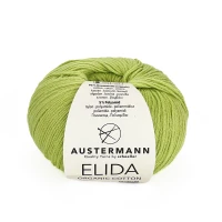 Włóczka Elida 010 50g - zielone jabłko ( Austermann )