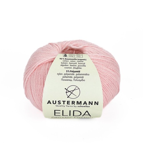 Włóczka Elida 006 50g - baby róż