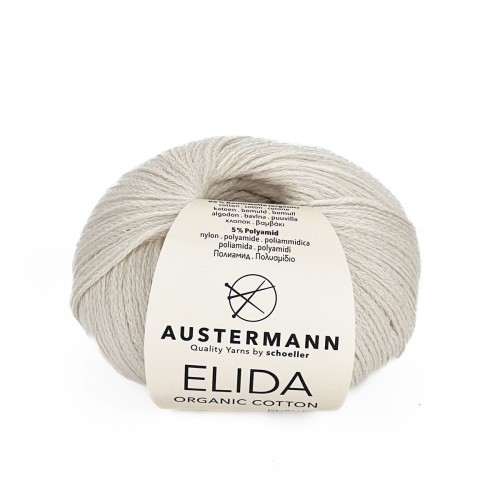 Włóczka Elida 002 50g - lniany