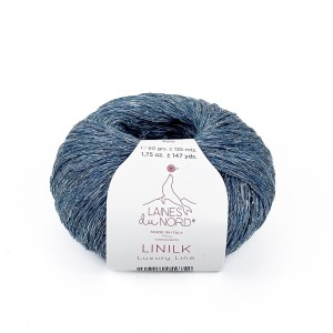 Włóczka Linilk 014 - niebieski jeansowy (Laines du Nord)
