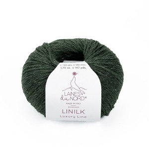 Włóczka Linilk 015 - leśna zieleń (Laines du Nord)