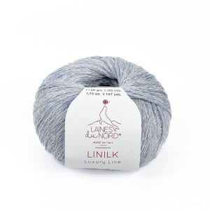 Włóczka Linilk 017 - lodowy niebieski (Laines du Nord)