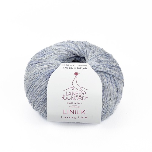 Włóczka Linilk 017 - lodowy niebieski
